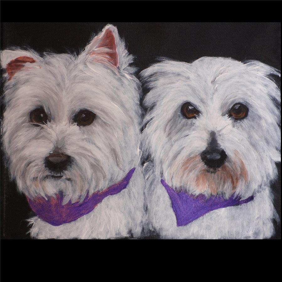 Ruthie and Ellie Painting by Carol Russell