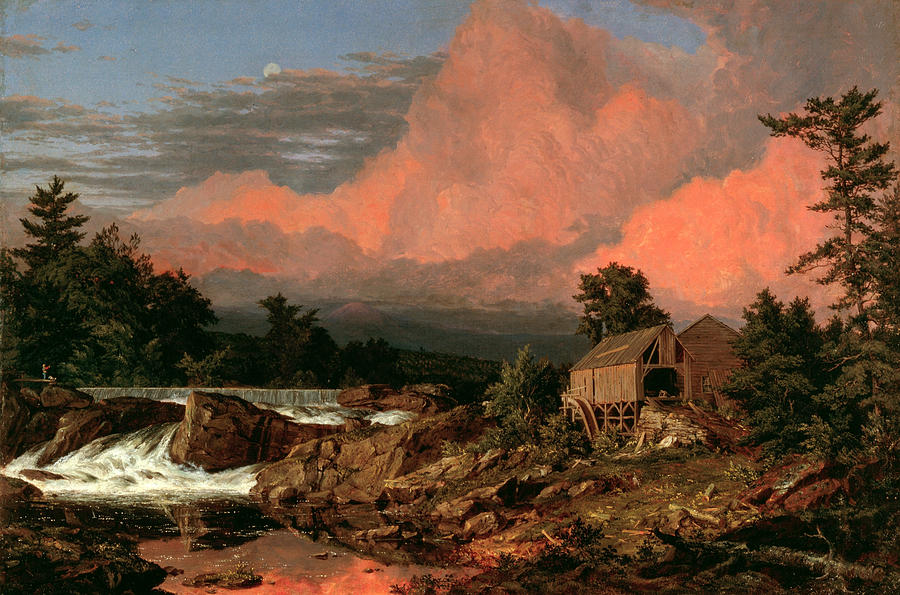 Rutland Falls, Vermont Painting by Frederic Edwin Church