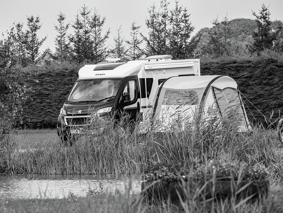 RV by the lake Photograph by Ed James