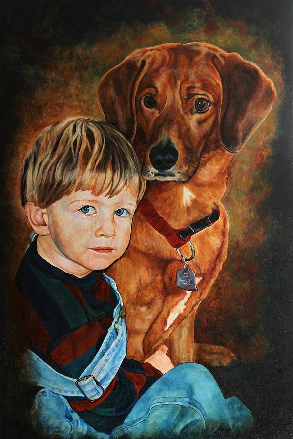 Ryan and Moses Painting by Steven Ward - Fine Art America