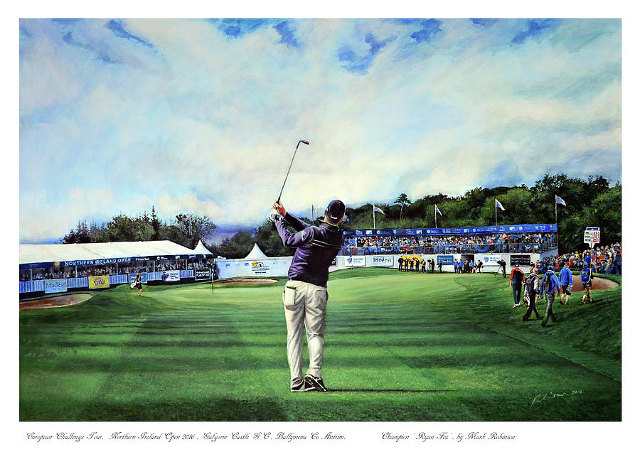 Ryan Fox Painting - Ryan Fox at the Tayto Northern Ireland Open 2016 by Mark Robinson Ryan Fox Painting - Ryan Fox at the Tayto Northern Ireland Open 2016 by Mark Robinson