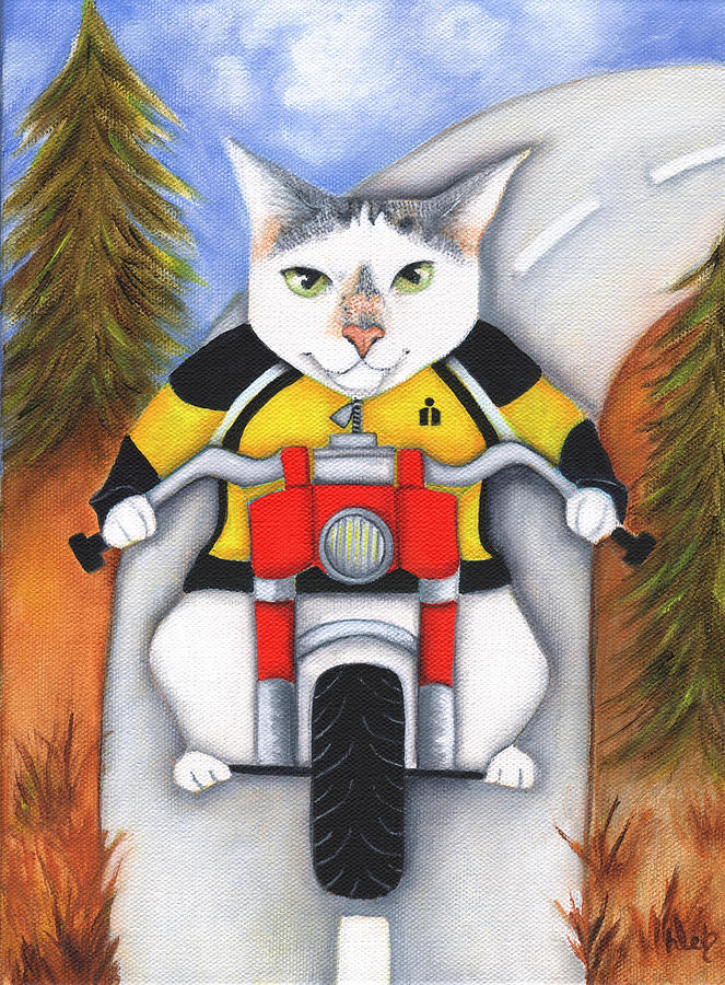 Ryder On The Road Painting by Deb Harvey