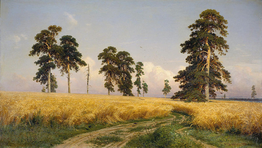 Bread Painting - Rye 1878 by Ivan Shishkin