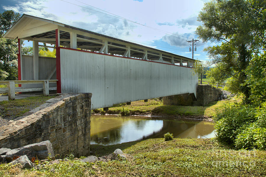 Ryot Covered Bridge Over Dunnings Creek Photograph by Adam Jewell