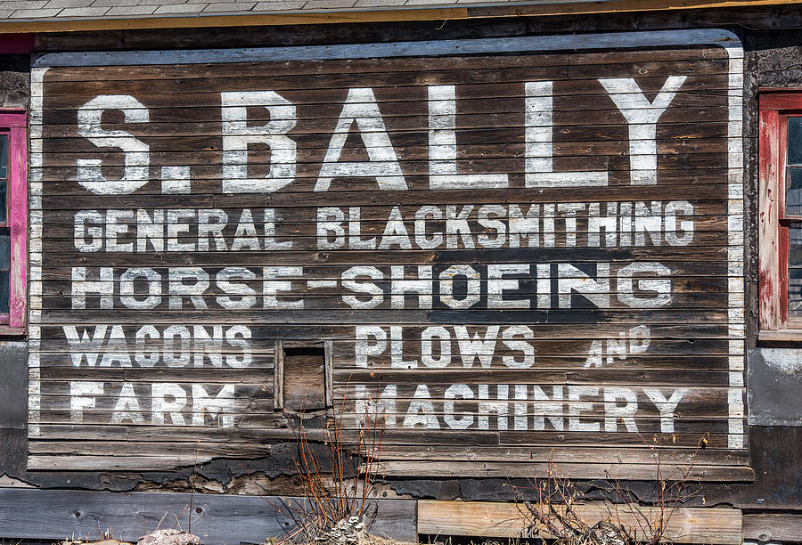 Sign Photograph - S Bally Ghost Sign by Paul Freidlund