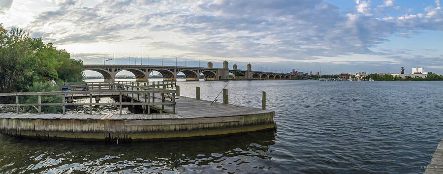 S Baltimore Fishing Pier - Pano Photograph by Brian Wallace