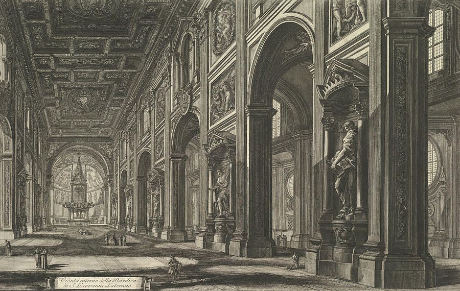 Giovanni Battista Piranesi Relief - S. Giovanni in Laterano. Interior by Giovanni Battista Piranesi