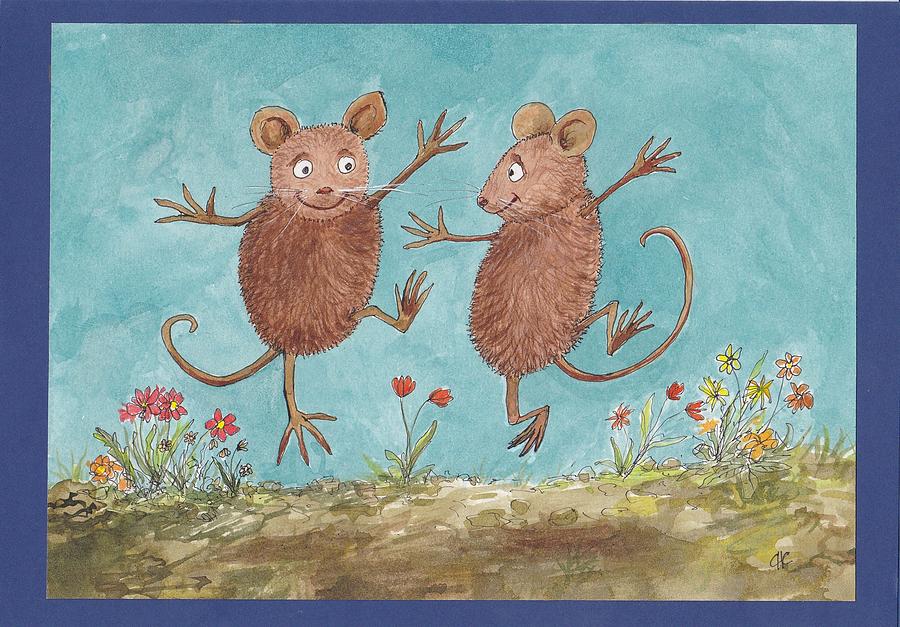 S1  Dancing Mice Painting by Charles Cater