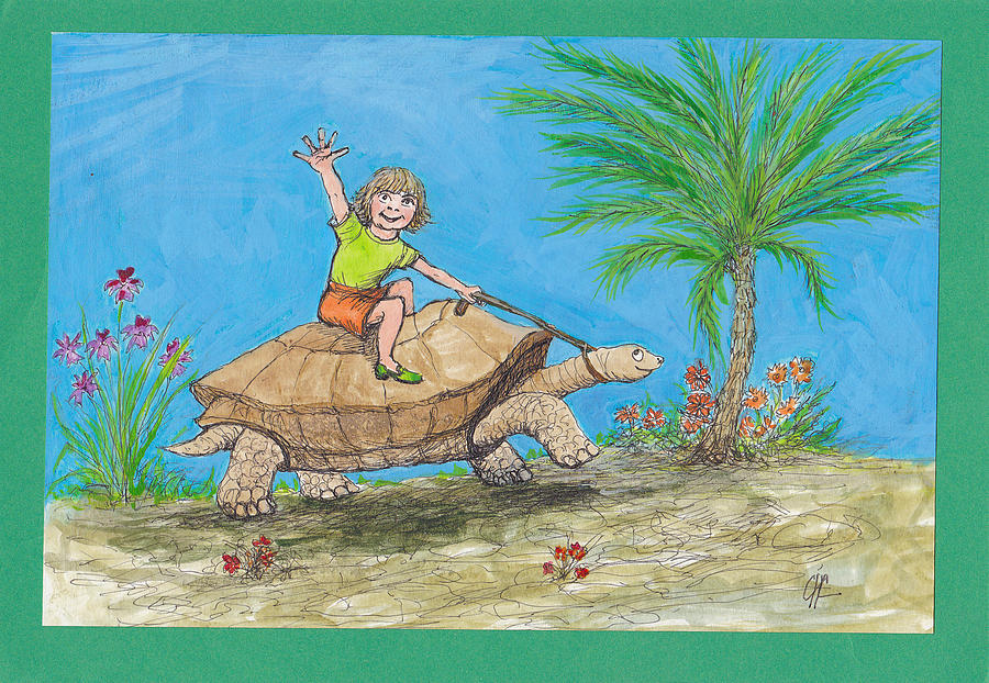 S7 Tortoise Ride Drawing by Charles Cater