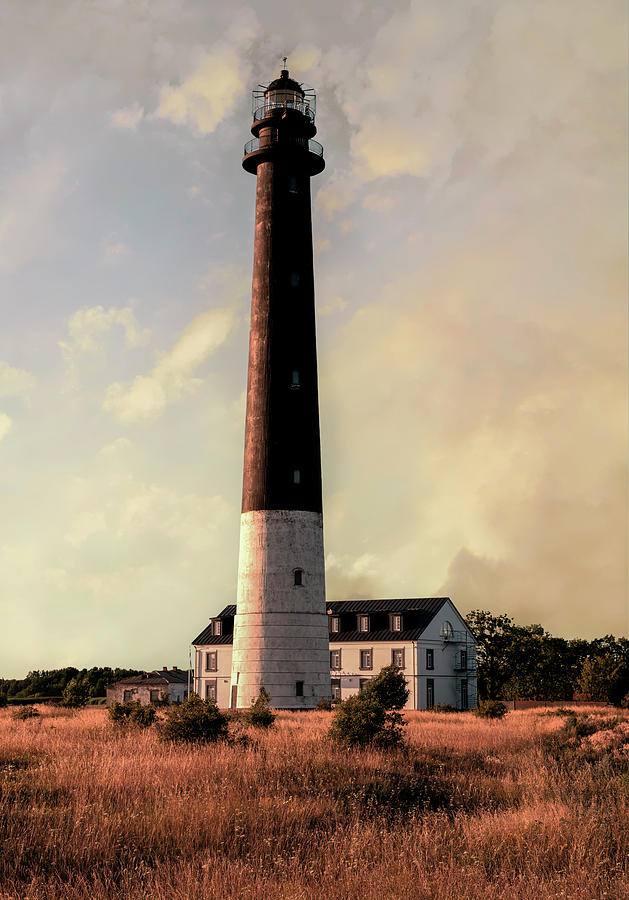 Saare Lighthouse on a sunny day Photograph by Jaroslaw Blaminsky