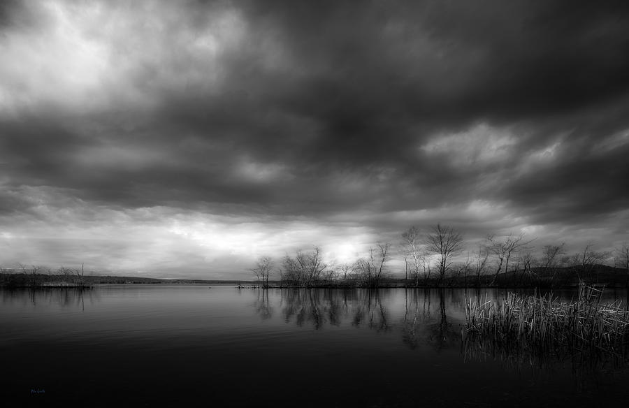 Sabattus Pond  Moonlight Photograph by Bob Orsillo