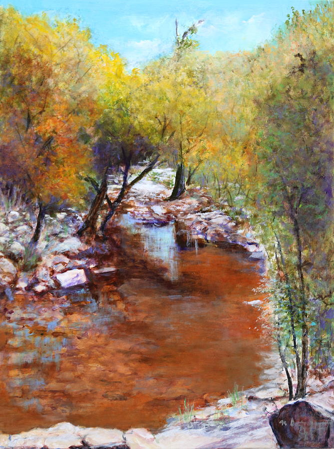 Sabino Canyon Scenes Painting by M Diane Bonaparte