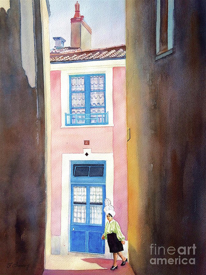 Watercolor Painting - Sablaise - Vendee - France by Francoise Chauray