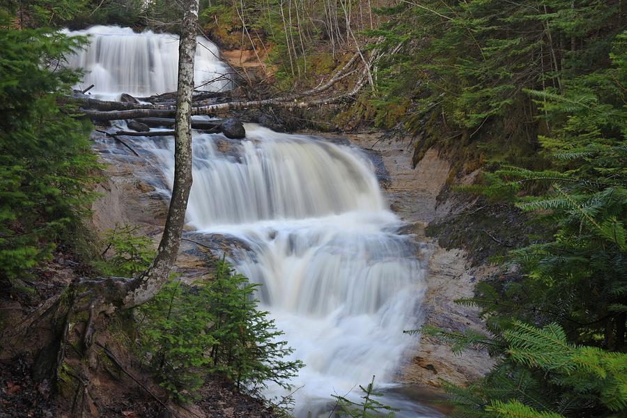 Sable Falls in Spring Photograph by Kathryn Lund Johnson