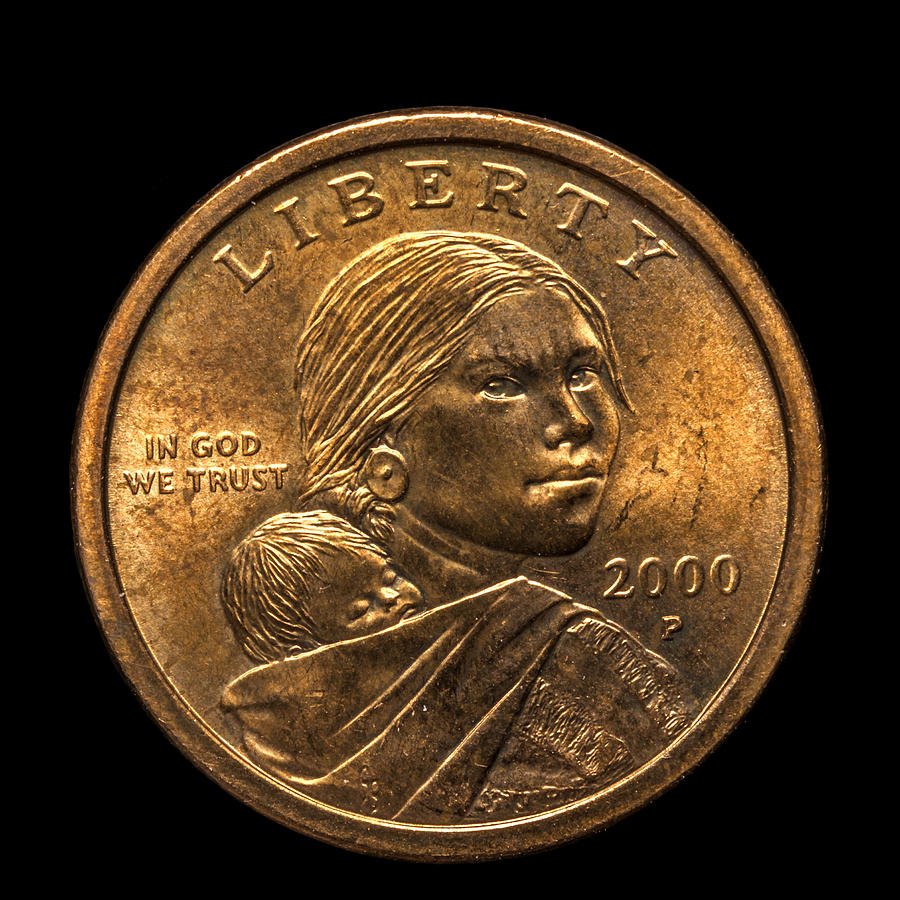 Sacagawea Dollar Photograph by Lonnie Paulson