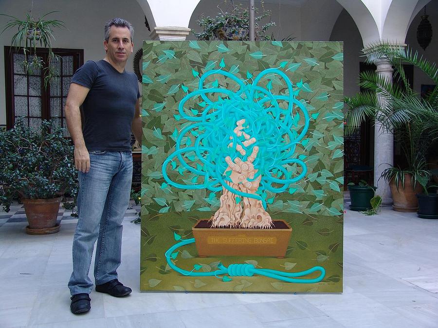Sacha Painting - SACHA with The Suffering Bonsai 2007 by S A C H A -  Circulism Technique