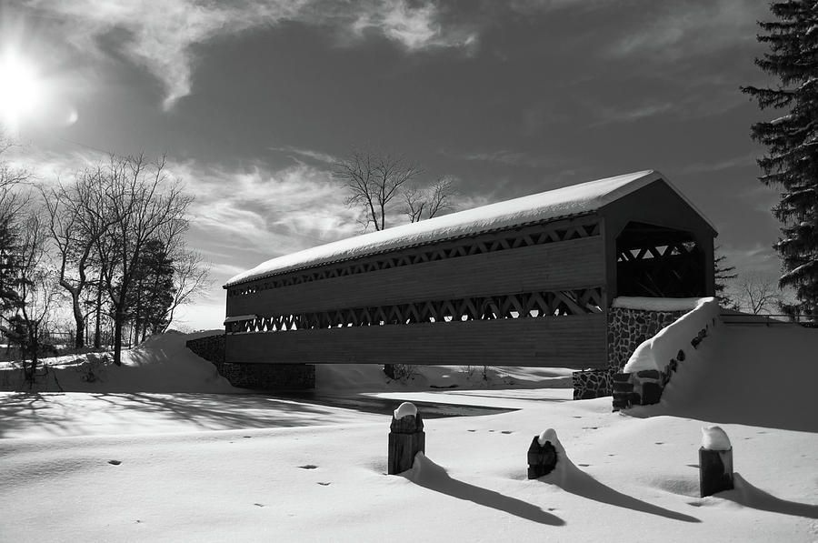 Gettysburg National Park Photograph - Sachs Covered Bridge by Kat Zalewski-Bednarek