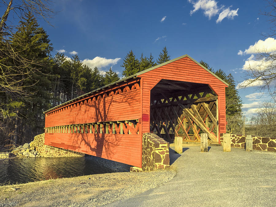 Sachs Covered Bridge  Photograph by Marianne Campolongo