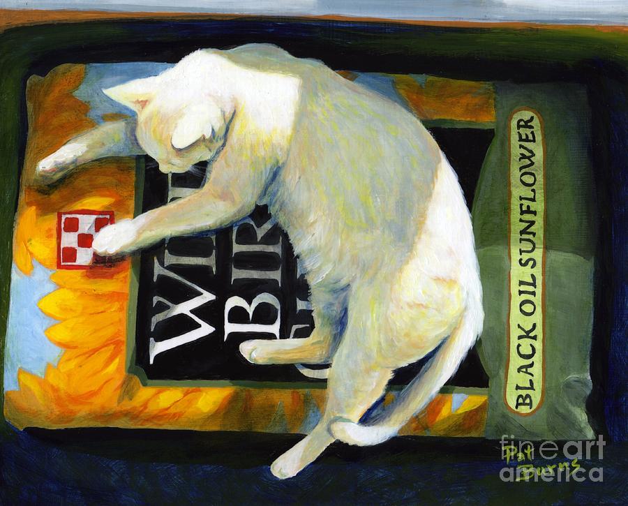 Cat Painting - Sacked Out by Pat Burns