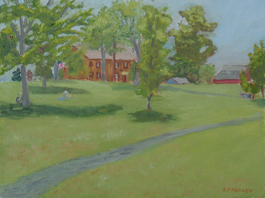 Sackets Harbor Battlefield-High Noon Painting by Robert P Hedden