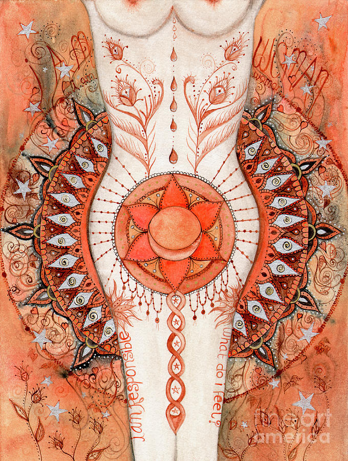 Sacral Chakra Painting By Maria Forrester