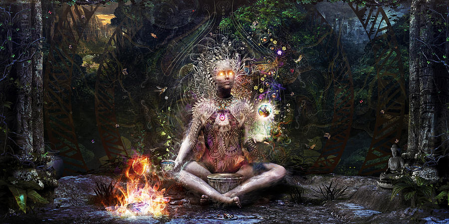 Jungle Digital Art - Sacrament For The Sacred Dreamers by Cameron Gray