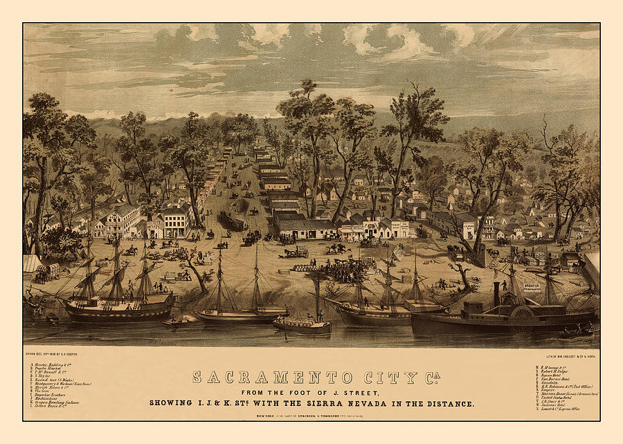 Sacramento 1850 Photograph by Andrew Fare