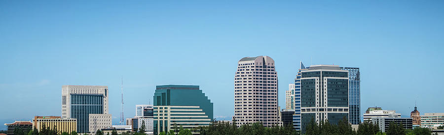Sacramento California Cityscape Skyline On Sunny Day Photograph by Alex Grichenko