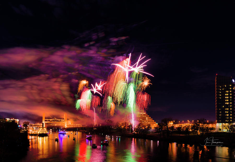 Sacramento Fireworks Composite 6 Photograph by Jim Thompson