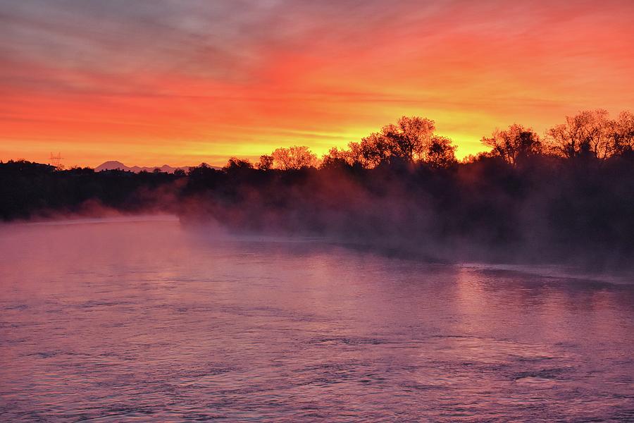 Sacramento River Sunrise Photograph by Maria Jansson