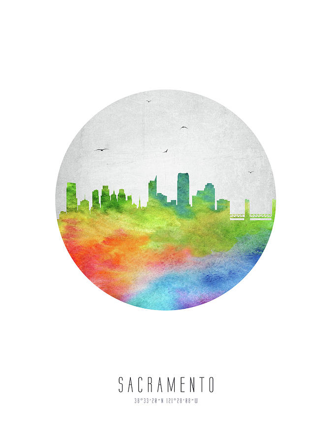 Sacramento Skyline Uscasa20 Drawing