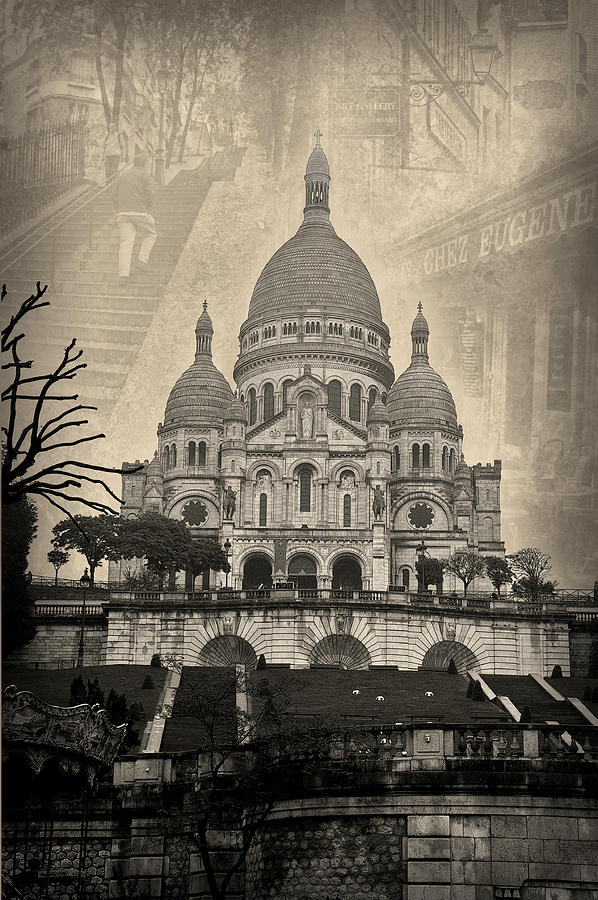 Sacre Coeur Basilica - Monmartre, Paris Photograph by Denise Strahm