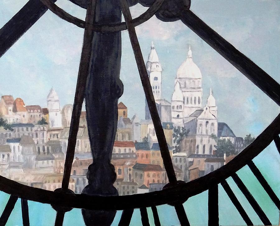 Sacre Coeur from Musee DOrsay Painting by Diane Arlitt