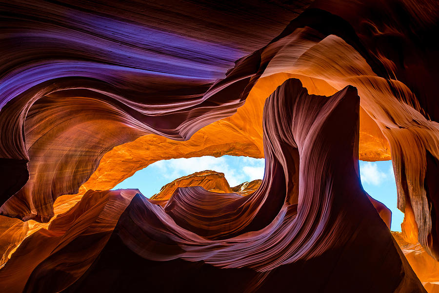 Antelope Canyon Photograph - Sacred Colors by Ryan Smith