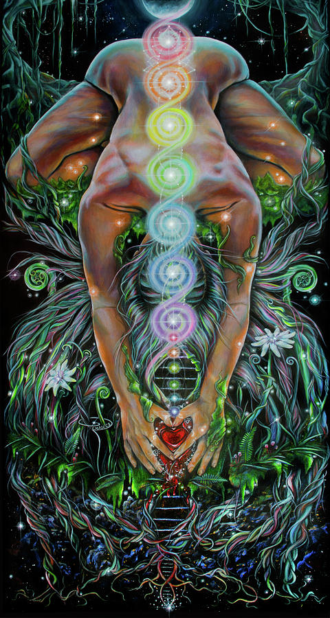 Sacred Cycle Painting by Robyn Chance