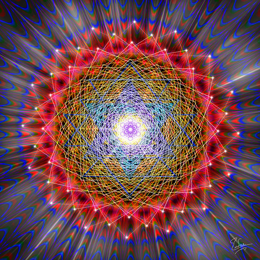 Sacred Geometry 146 Digital Art by Endre Balogh