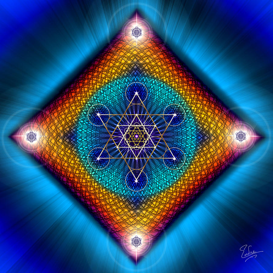 Sacred Geometry 561 Digital Art by Endre Balogh