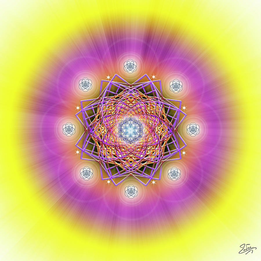 Sacred Geometry 643 Digital Art by Endre Balogh