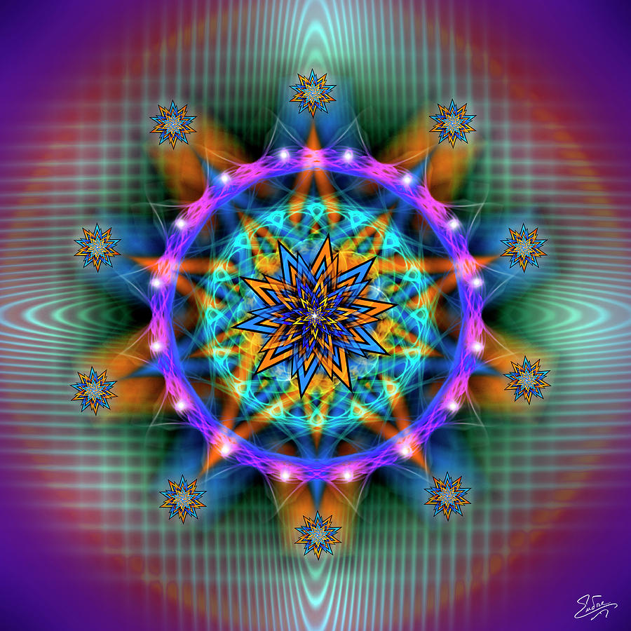 Sacred Geometry 661 Digital Art by Endre Balogh