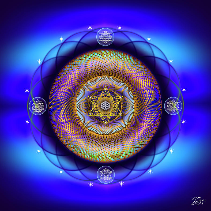 Sacred Geometry 672 Digital Art by Endre Balogh