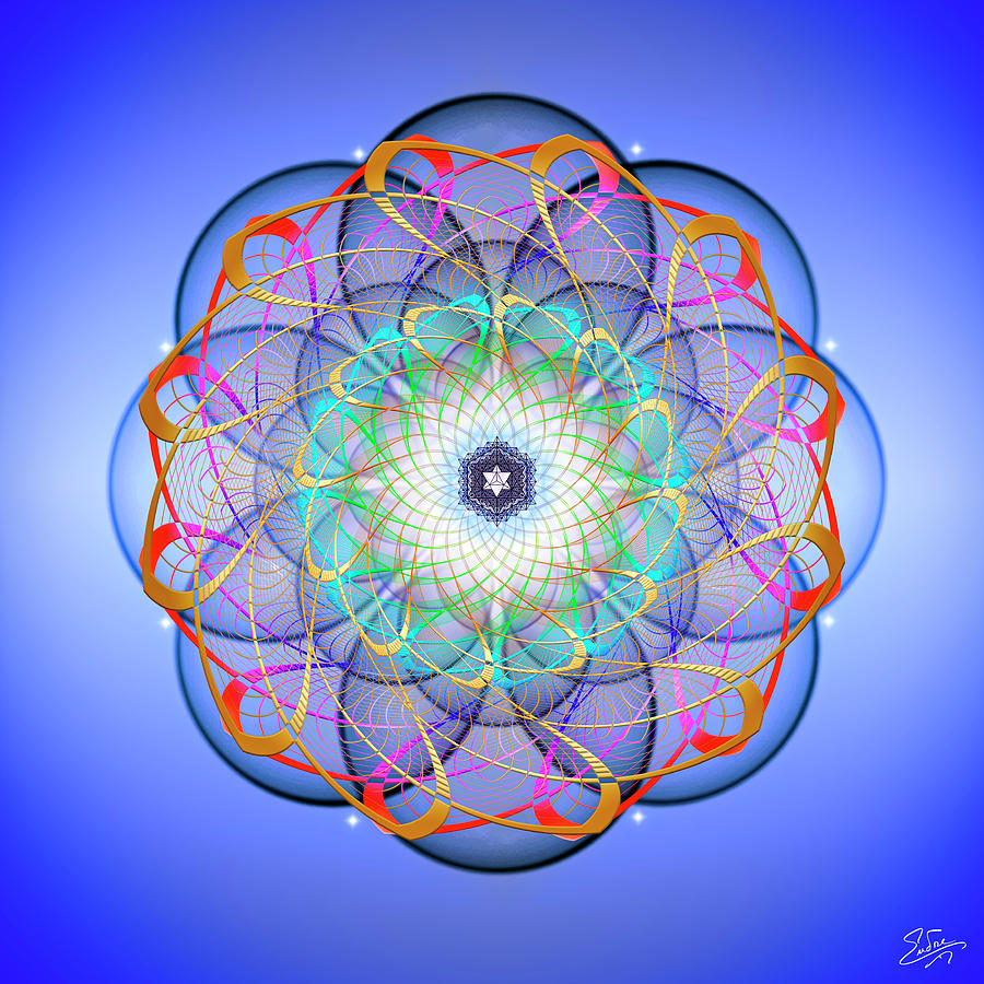 Sacred Geometry 675 Digital Art by Endre Balogh