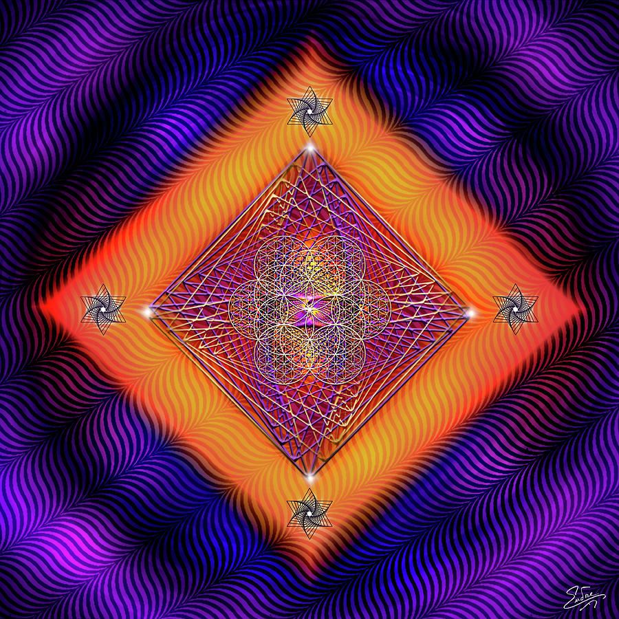 Sacred Geometry 678 Digital Art by Endre Balogh