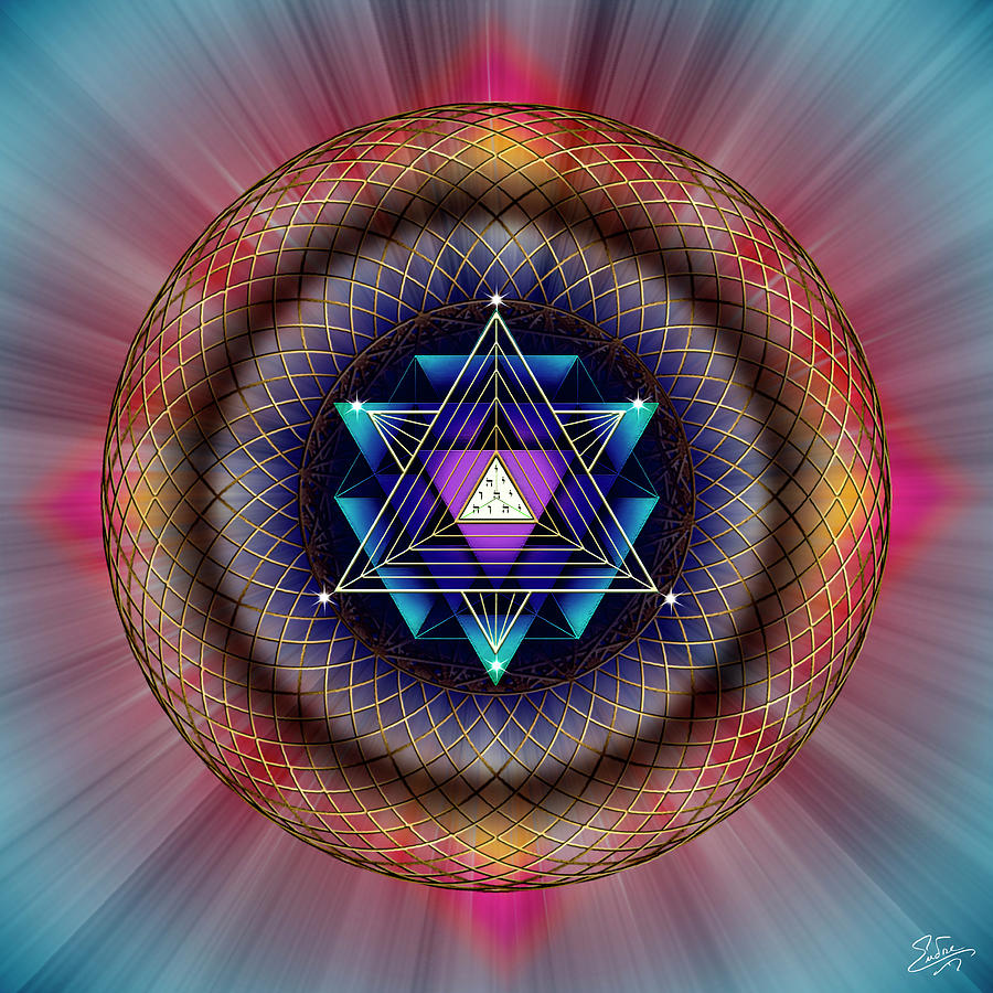 Sacred Geometry 679 Digital Art by Endre Balogh