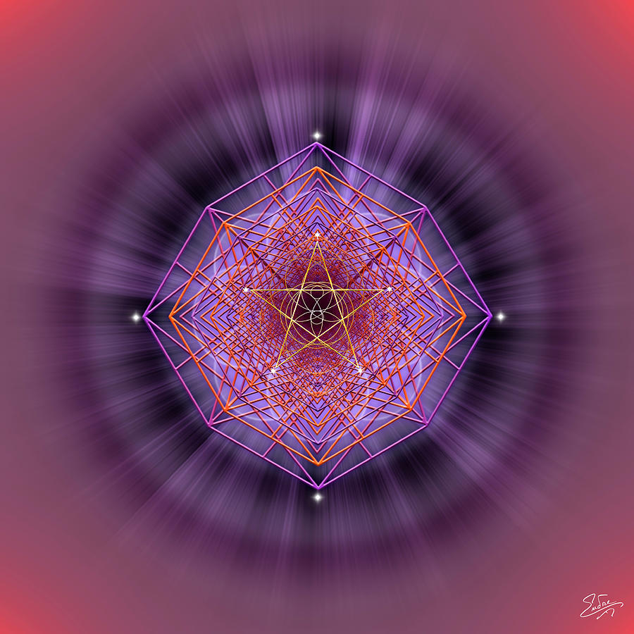 Sacred Geometry 689 Digital Art by Endre Balogh