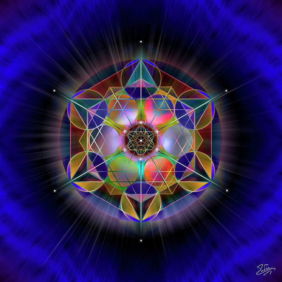 Sacred Geometry 690 Digital Art by Endre Balogh