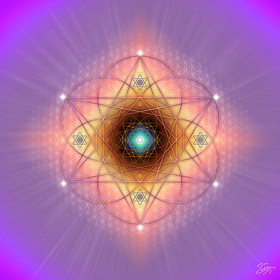 Sacred Geometry 691 Digital Art by Endre Balogh