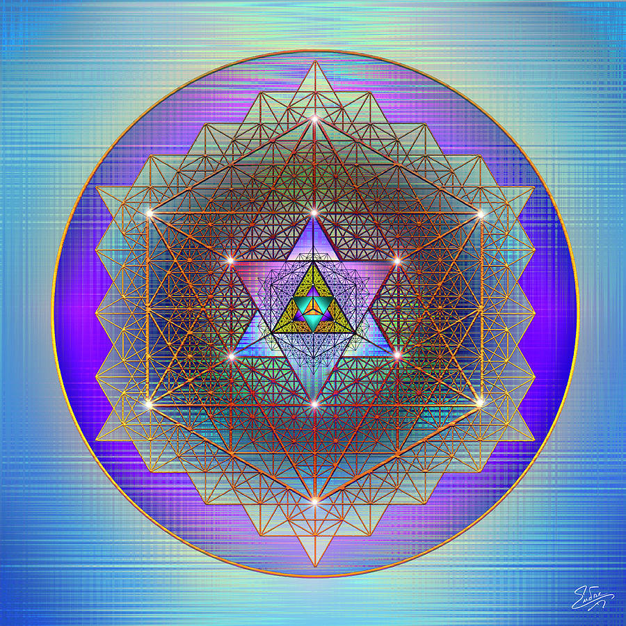 Sacred Geometry 695 Digital Art by Endre Balogh