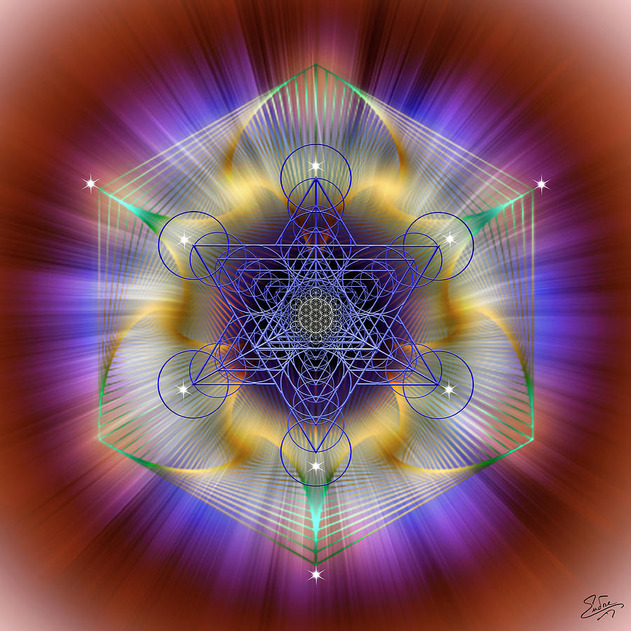 Sacred Geometry 699 Digital Art by Endre Balogh