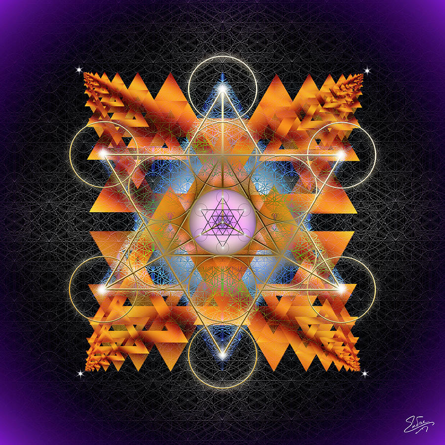 Sacred Geometry 701 Digital Art by Endre Balogh