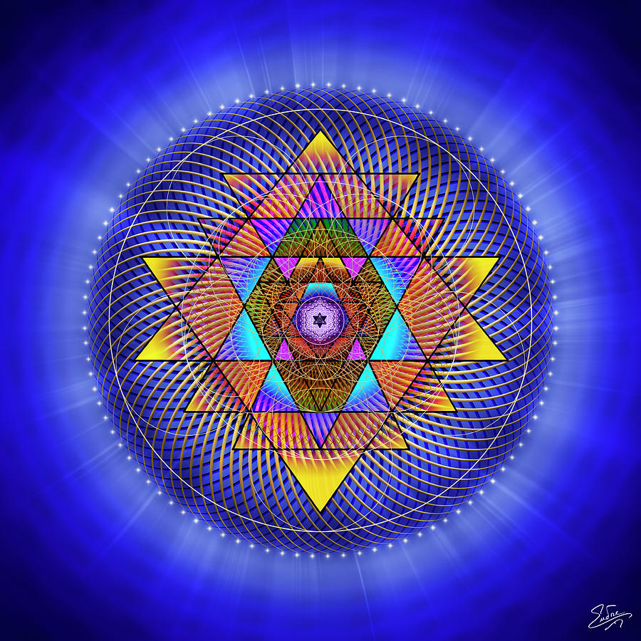 Sacred Geometry 705 Digital Art by Endre Balogh